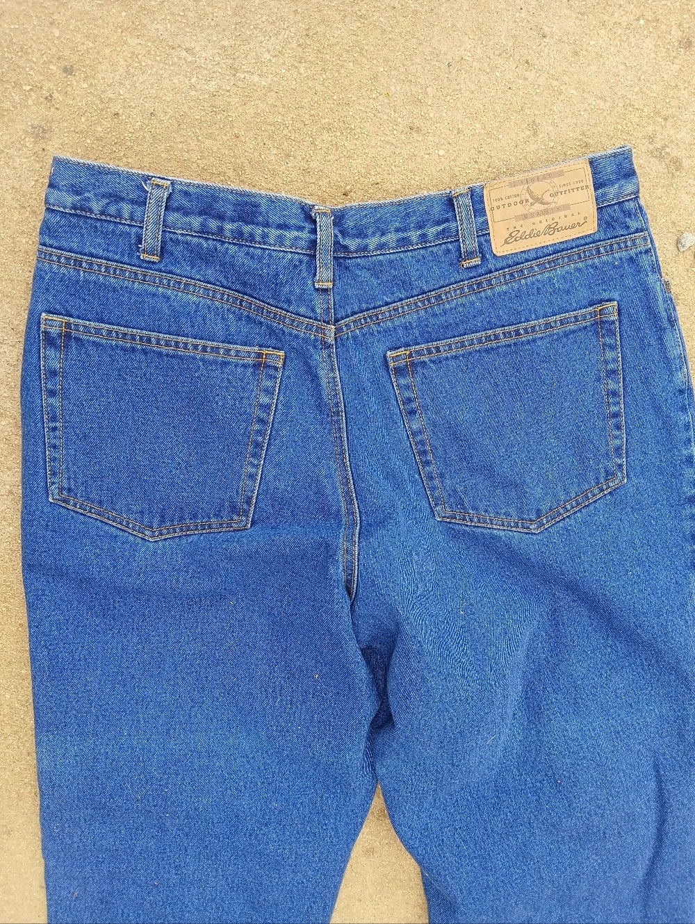 Vintage Eddie Bauer Flannel Lined Jeans 34x32